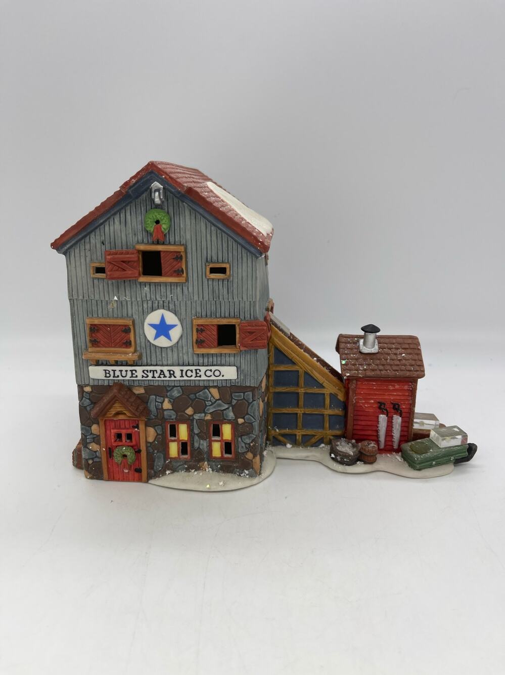 Department 56 New England Village Series Blue Star Ice Co